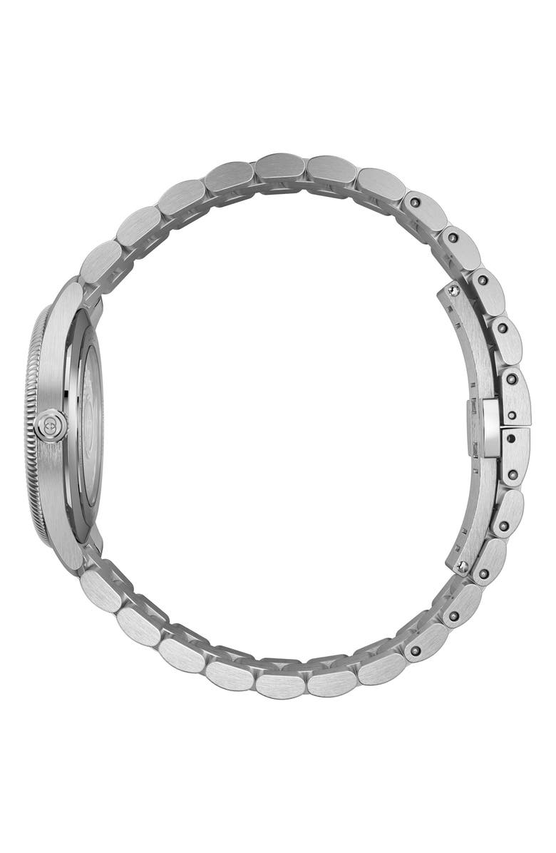 Gucci G-Timeless Automatic Bracelet Watch, 40mm, Alternate, color, Silver/Blue