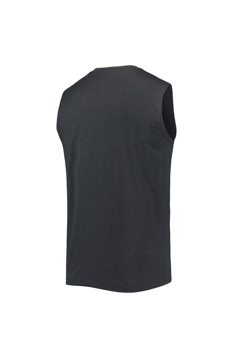 New Era Men's New Era Black Pittsburgh Steelers Brushed Sleeveless Tank Top, Alternate, color, Black