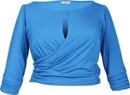 MAYES NYC Tamara Keyhole Wrap Top