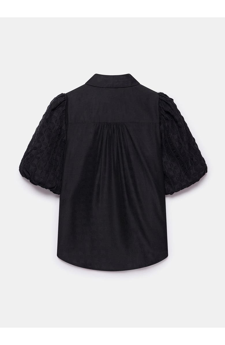 MINT VELVET Petal Detail Shirt, Alternate, color, Black