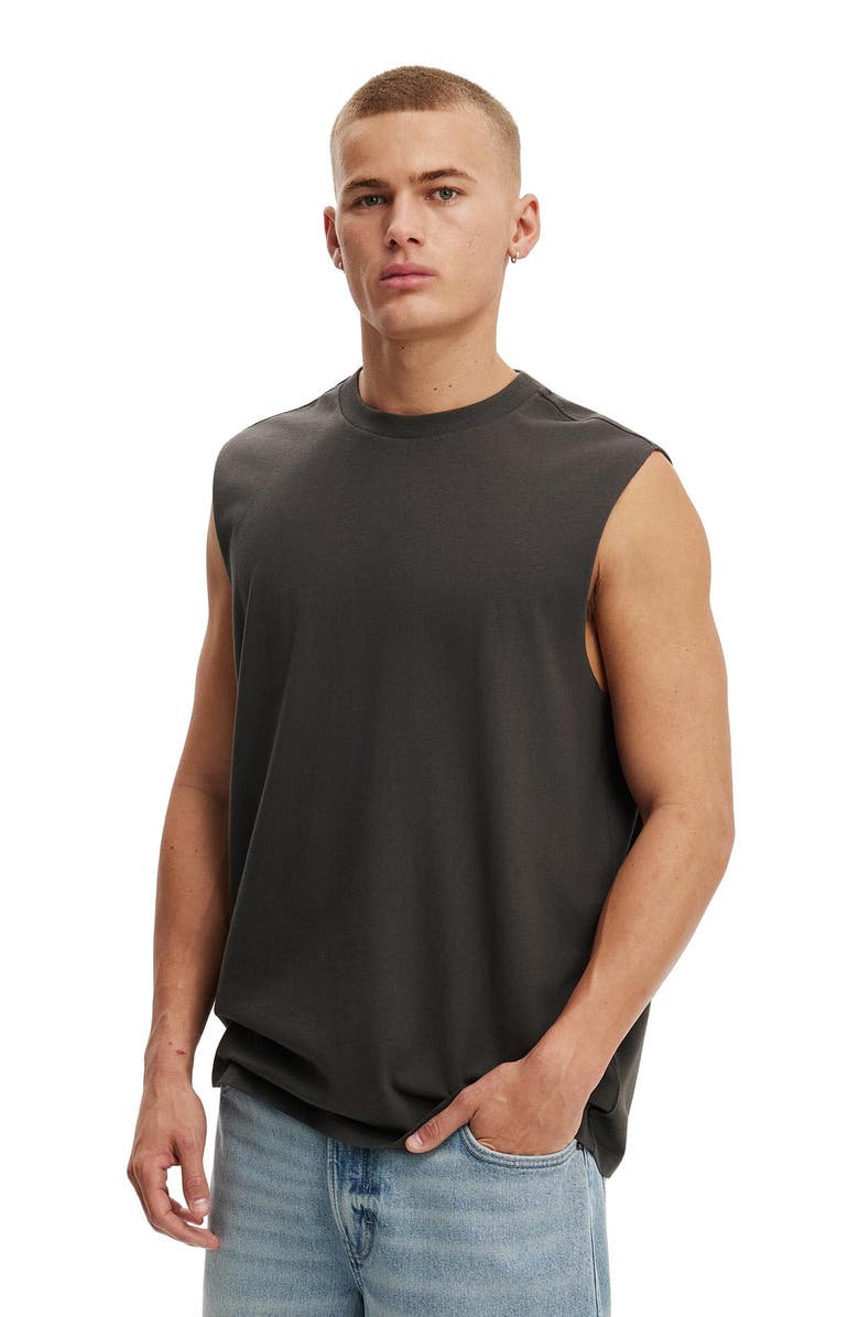 Cotton On Men's Everyday Fit Muscle, Main, color, Faded Slate