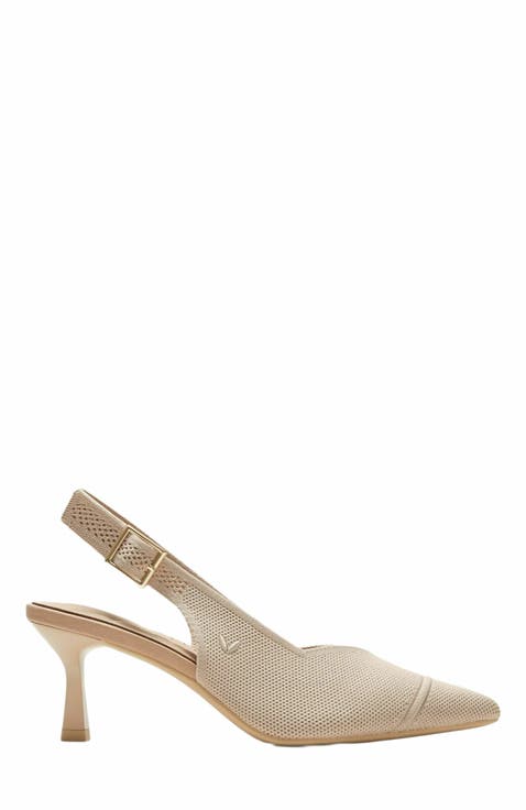Addison Pointed-Toe Slingback Sandals