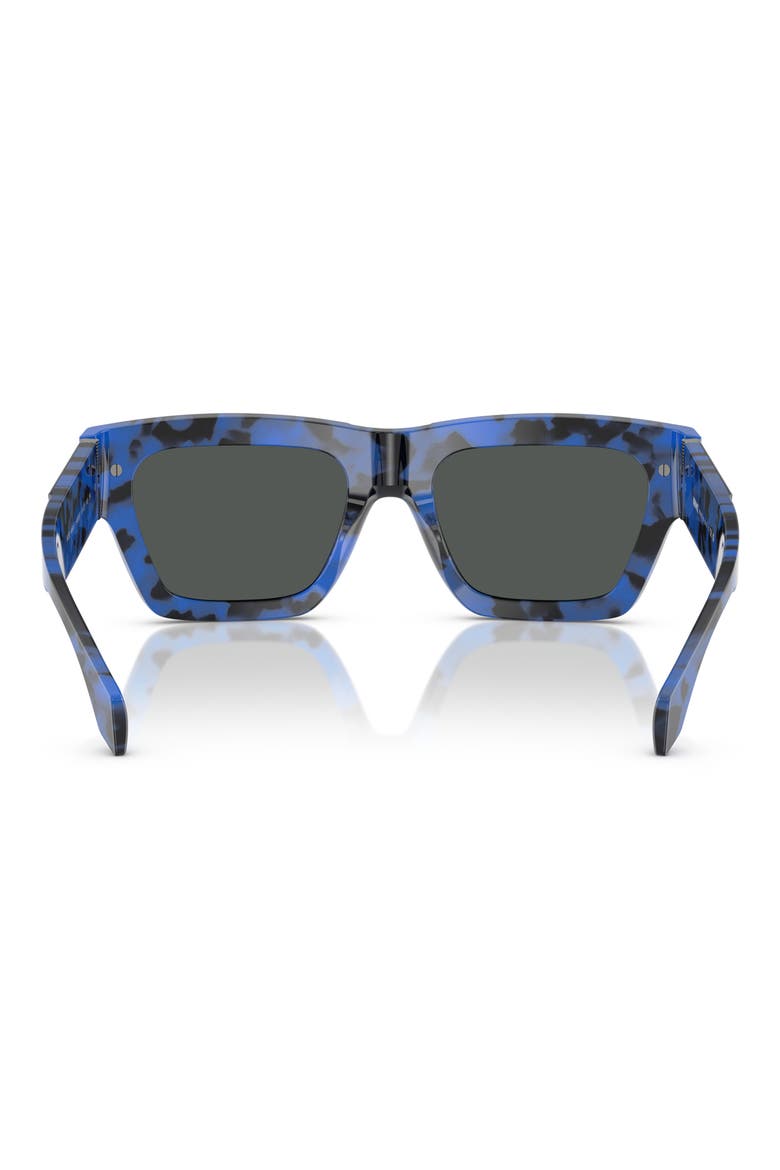 55mm Rectangular Sunglasses, Alternate, color, HAVANA BLUE