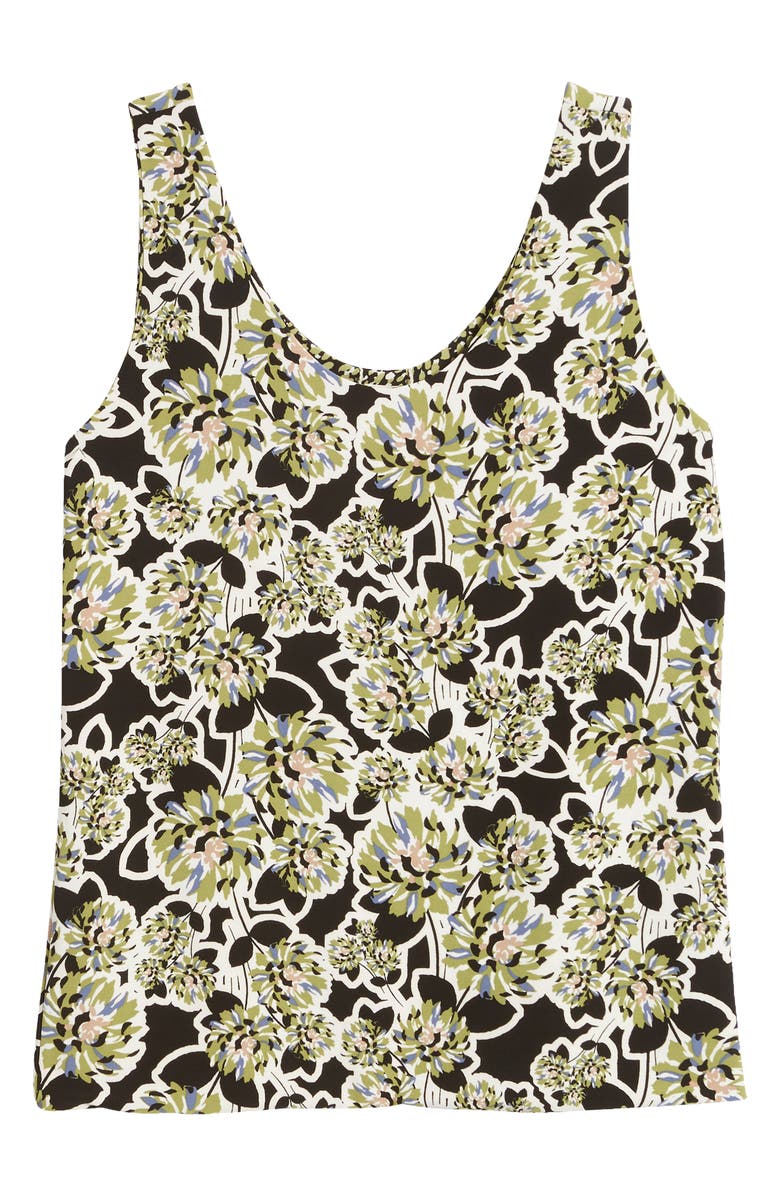 Anne Klein Reversible Print Scoop Neck Tank, Alternate, color, 