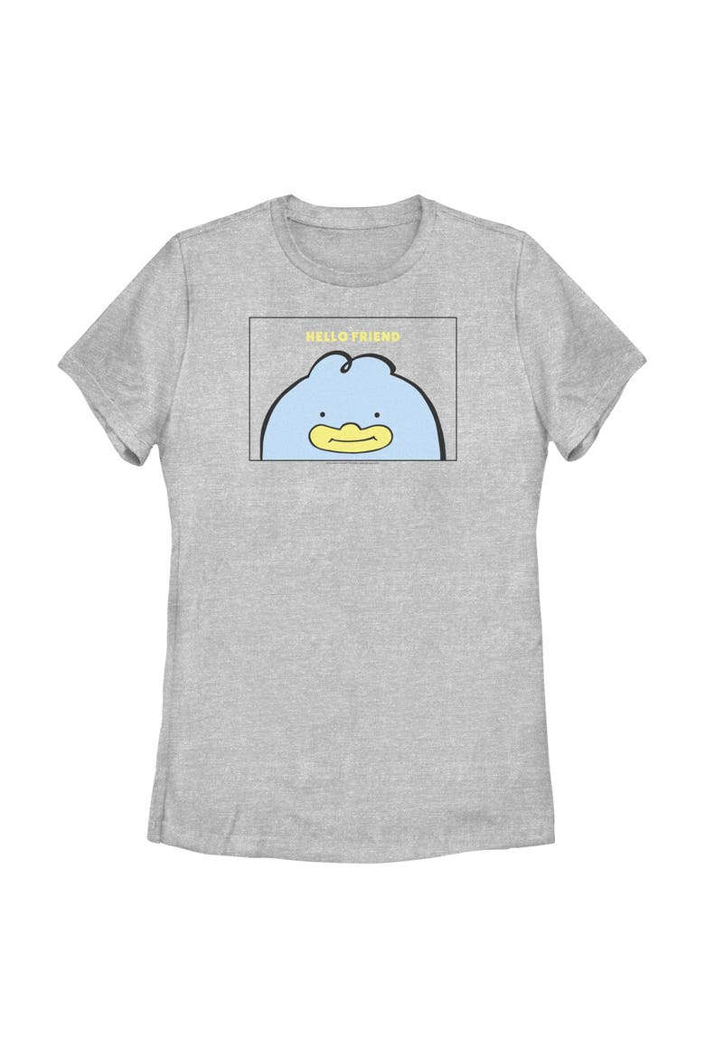 Women's KPop Demon Hunters Hello Friend Duck  Graphic T-Shirt, Main, color, Athletic Heather