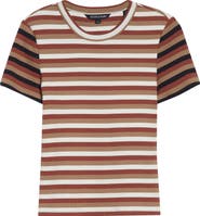 Veronica Beard Pruitt Stripe Rib T-Shirt