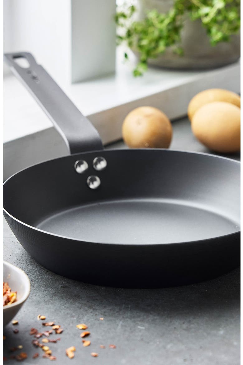 Bobby Flay by GreenPan 8-Inch Carbon Steel Frypan, Alternate, color, BLACK