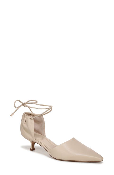 Sarai Ankle Wrap d'Orsay Kitten Heel Pump (Women)