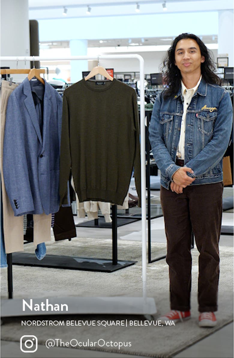 Merino Wool Crewneck Sweater, sales video thumbnail