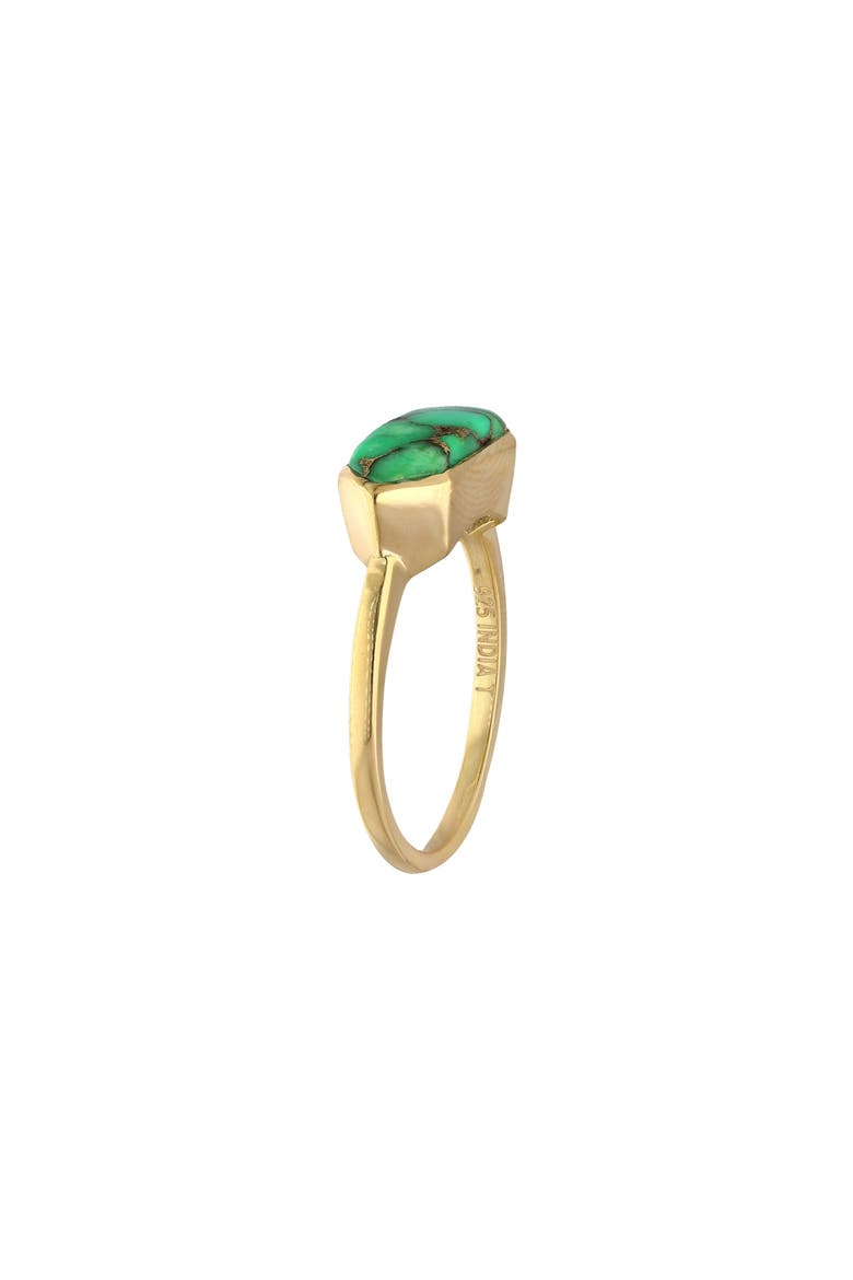 Green Copper Turquoise Ring, Alternate, color, GREEN