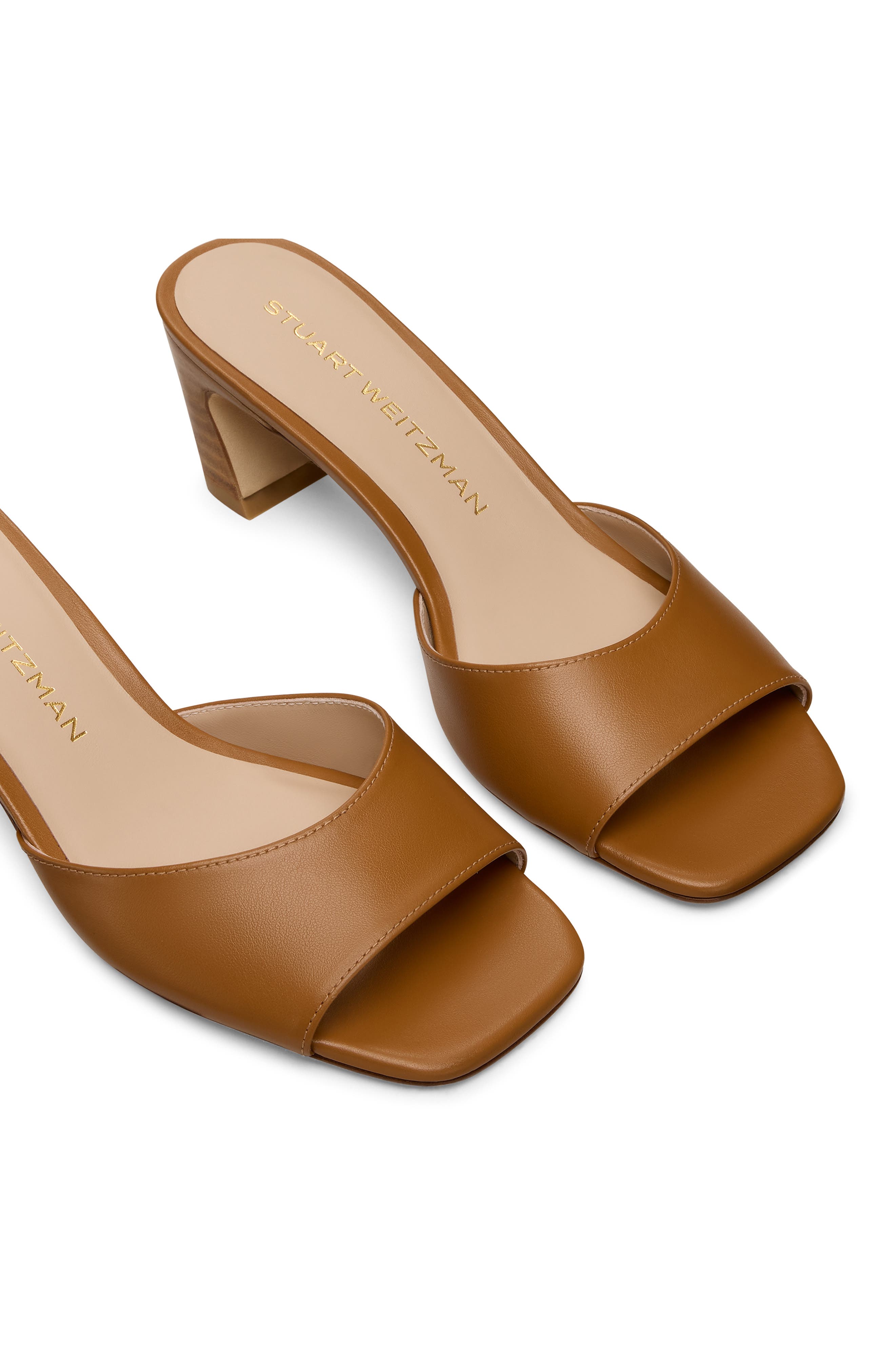 Stuart Weitzman Stassi Slide Sandal, Alternate, color, Boho Tan/ New Camel