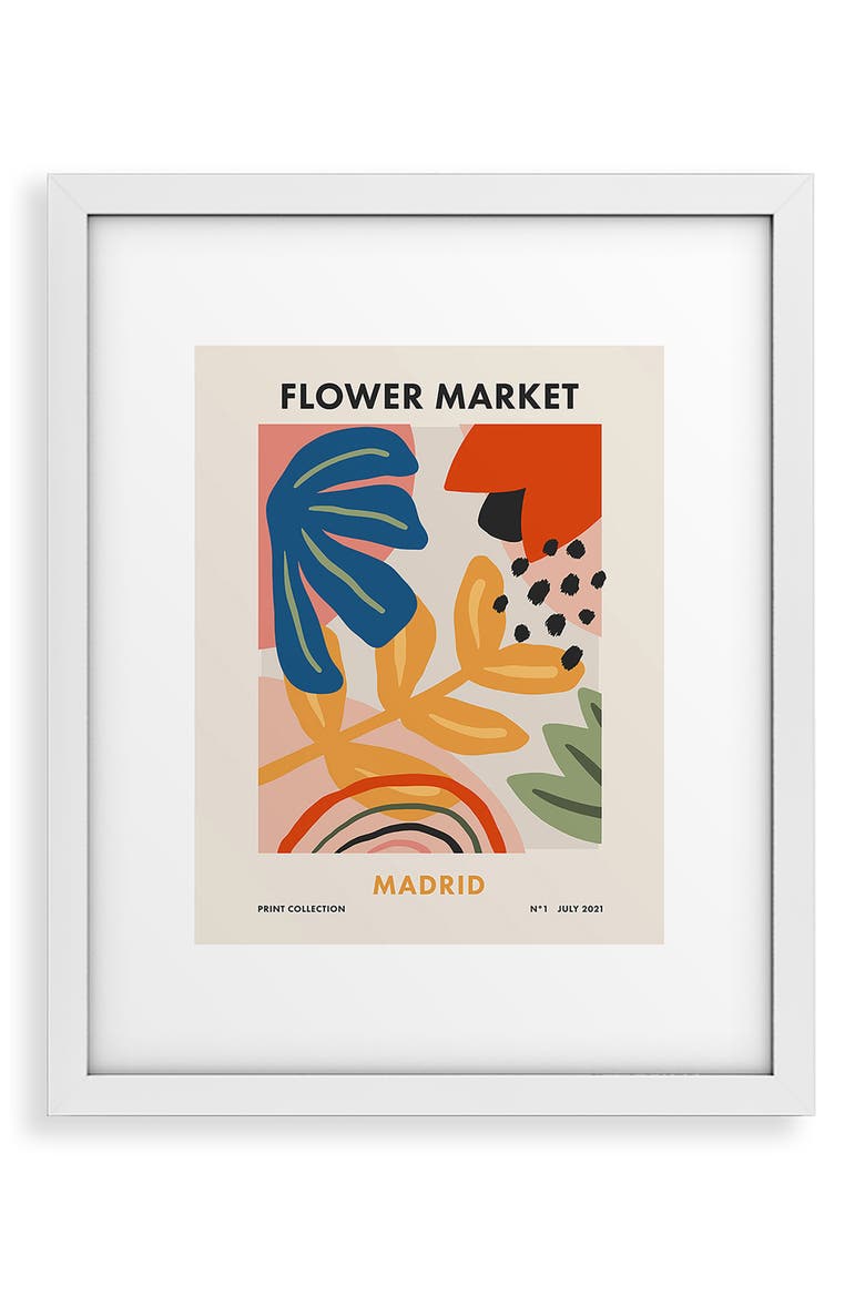 Flower Market Framed Wall Art, Main, color, MULTI