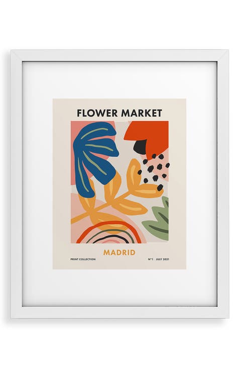Flower Market Framed Wall Art
