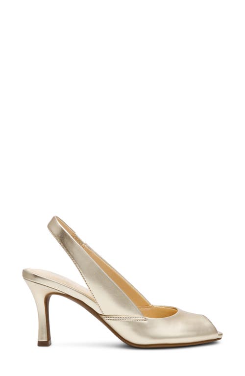 Anne Klein Jovi Slingback Peep Toe Pump In Gold