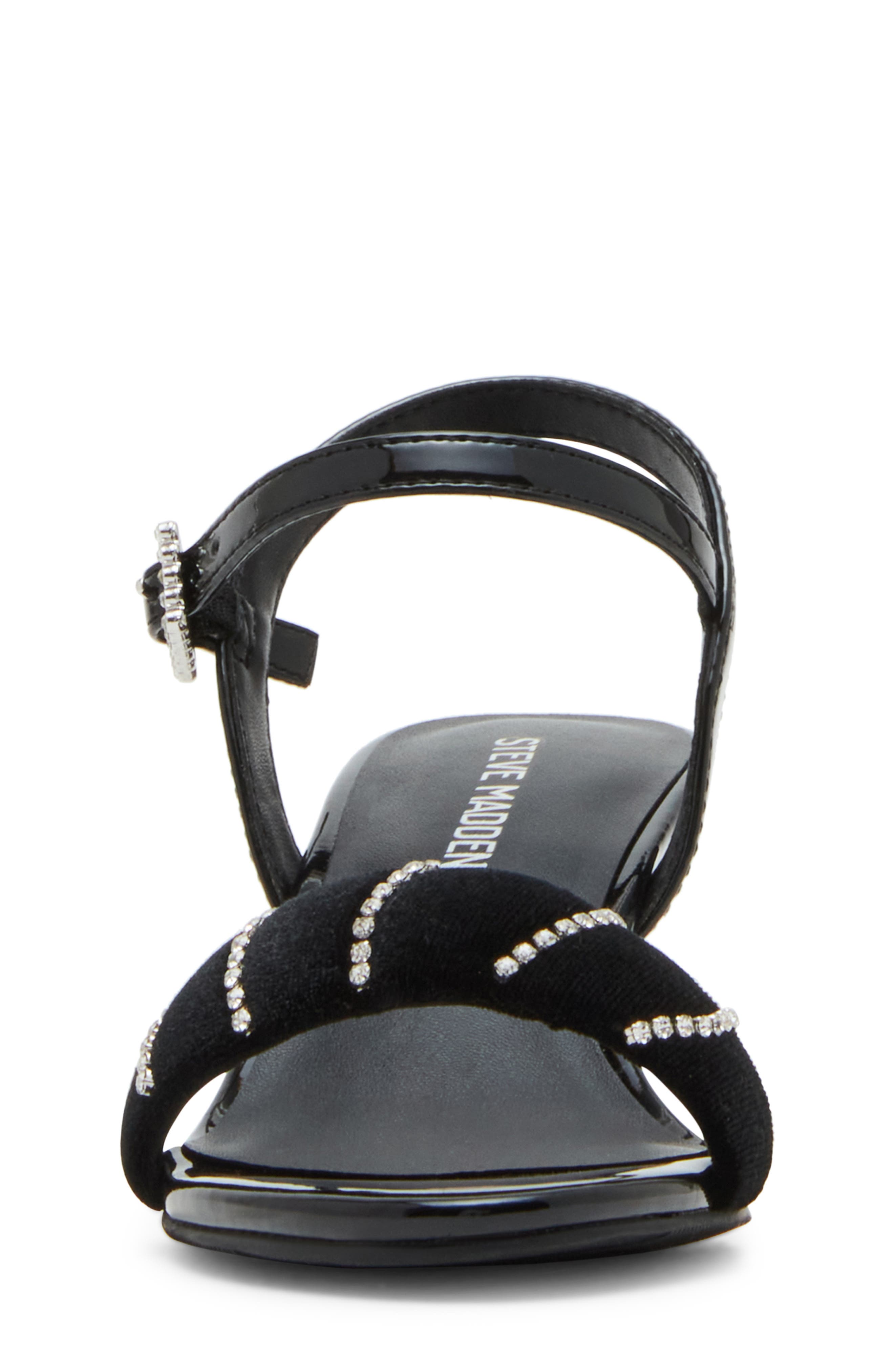 Steve Madden Jpatty Ankle Strap Sandal, Alternate, color, Black