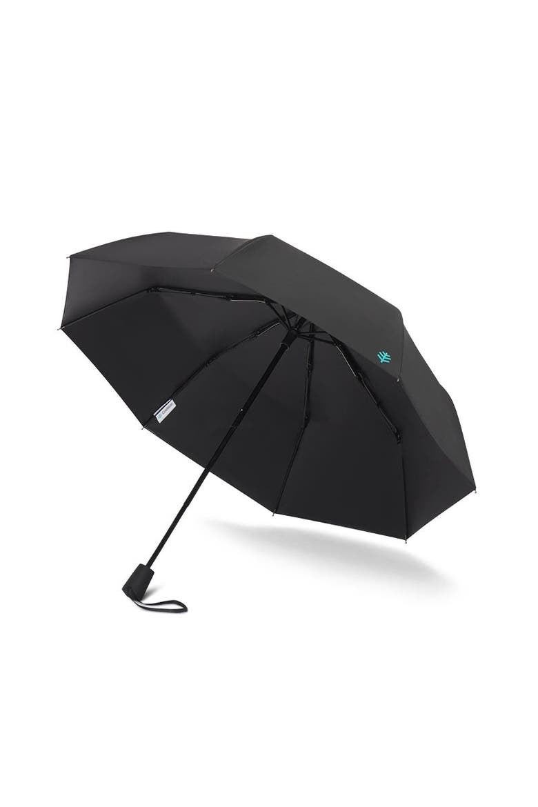 Unisex Cabana Sanya Compact Umbrella, UPF 50+ Sun Protection, Main, color, Black