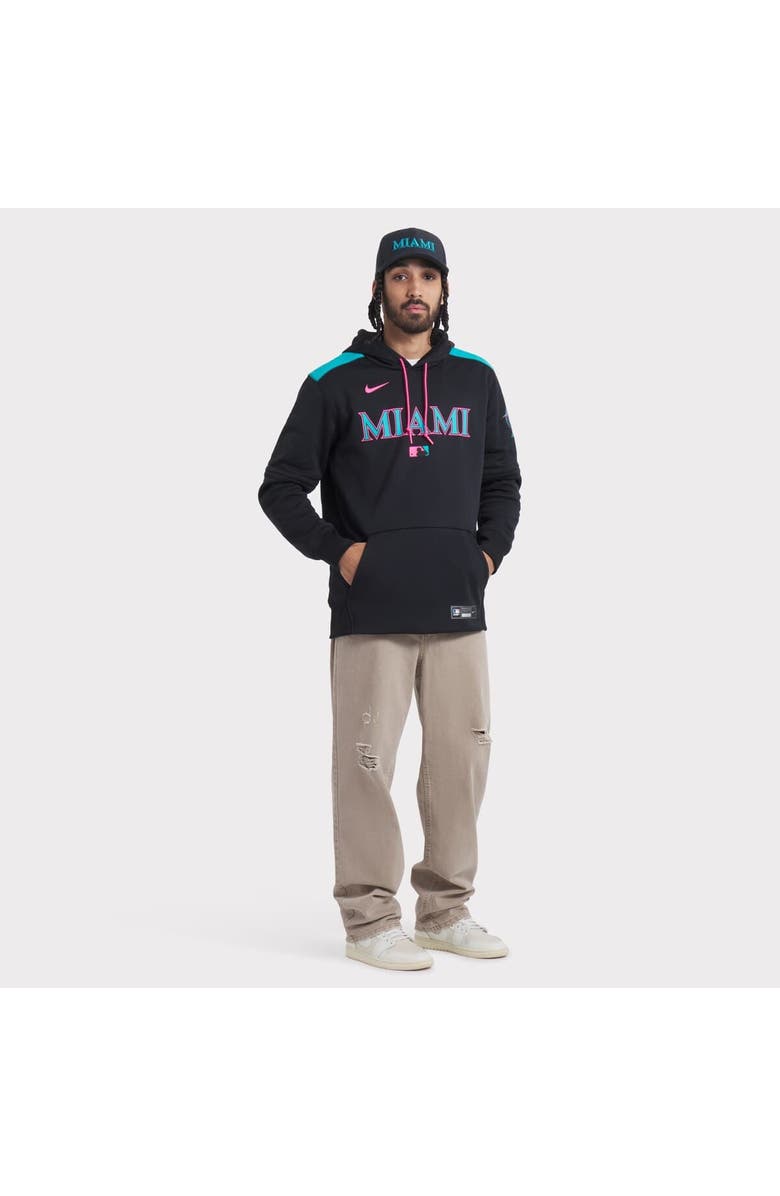 Nike Men's Nike Black Miami Marlins 2025 City Connect Performance Swoosh Flex Hat, Alternate, color, Black