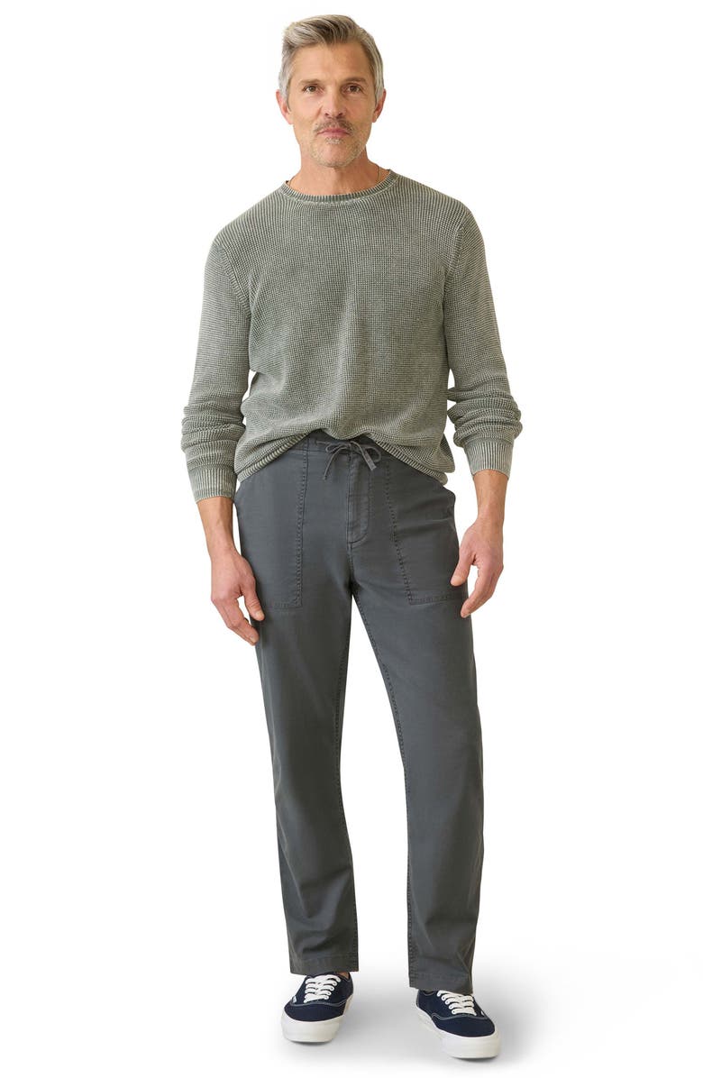 Faherty Dune Drawstring Utility Pants, Alternate, color, Graphite Tide