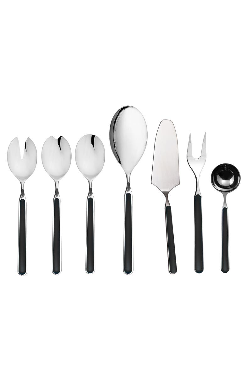 Mepra Fantasia Serving Set - 7 Pieces, Main, color, Black