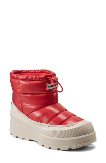 Hunter Amble Bootie In Red