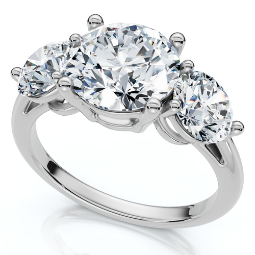 Bliss Diamond Certified 3 1/2ct Diamond Engagement Ring 14k Gold Or Platinum Lab Grown