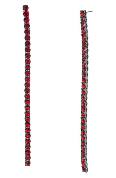 Crystal Linear Drop Earrings