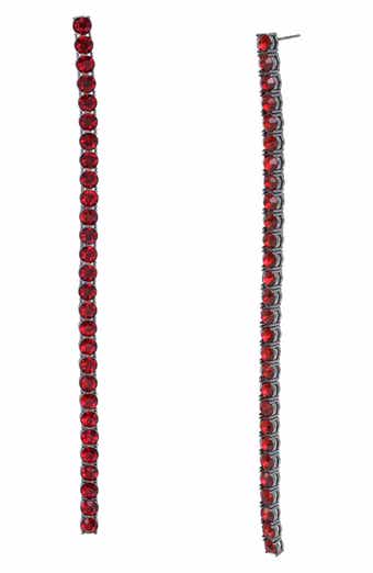 AllSaints Crystal Linear Drop Earrings