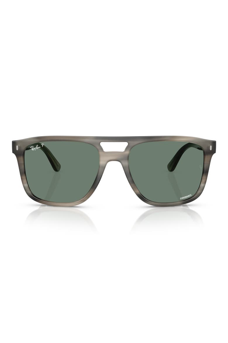 58mm Polarized Square Sunglasses, Main, color, HAVANA GRADIENT