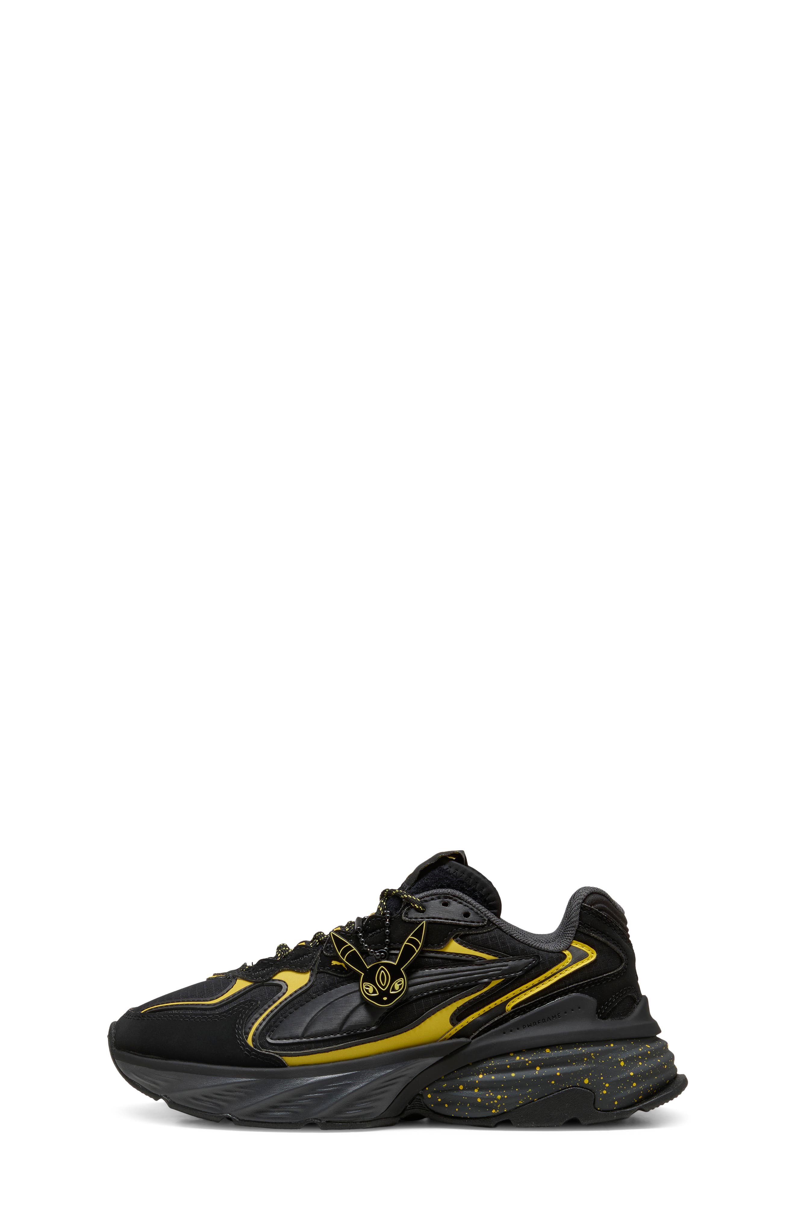 PUMA x POKÉMON Kids' Fade Umbreon Sneaker, Alternate, color, Puma Black/ Energizing Yellow