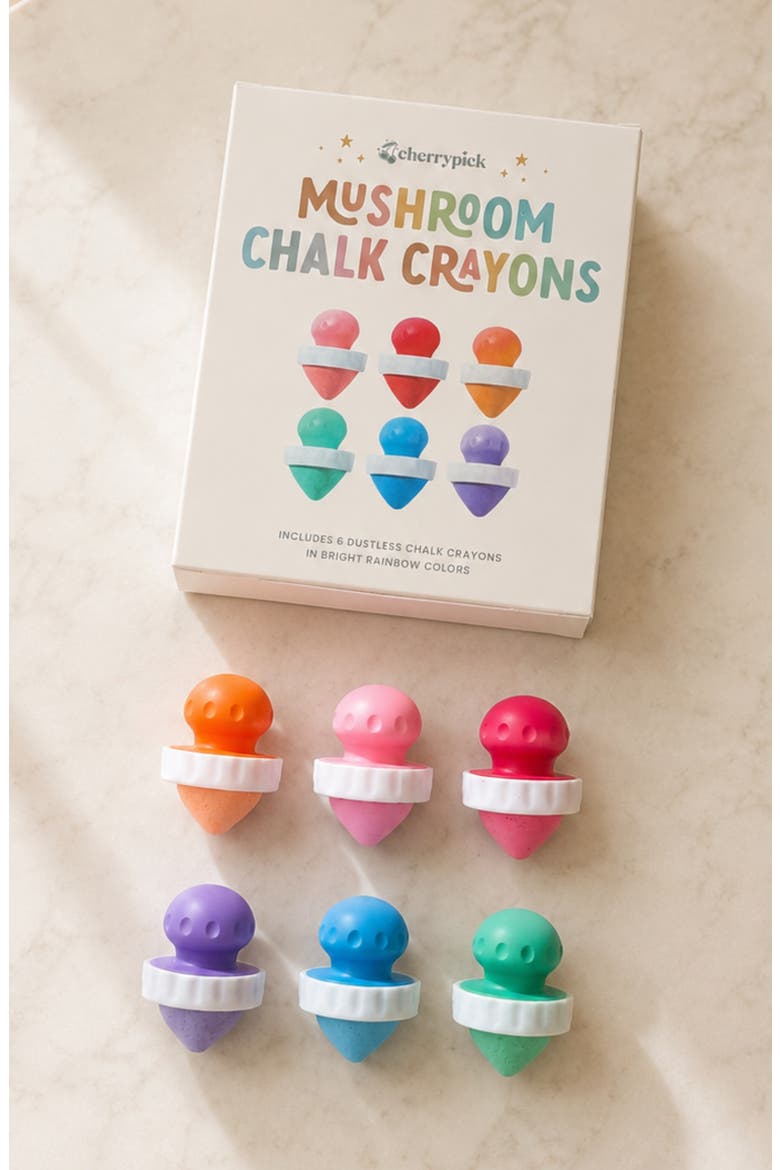 Mushroom Chalk Crayons, Alternate, color, Assorted