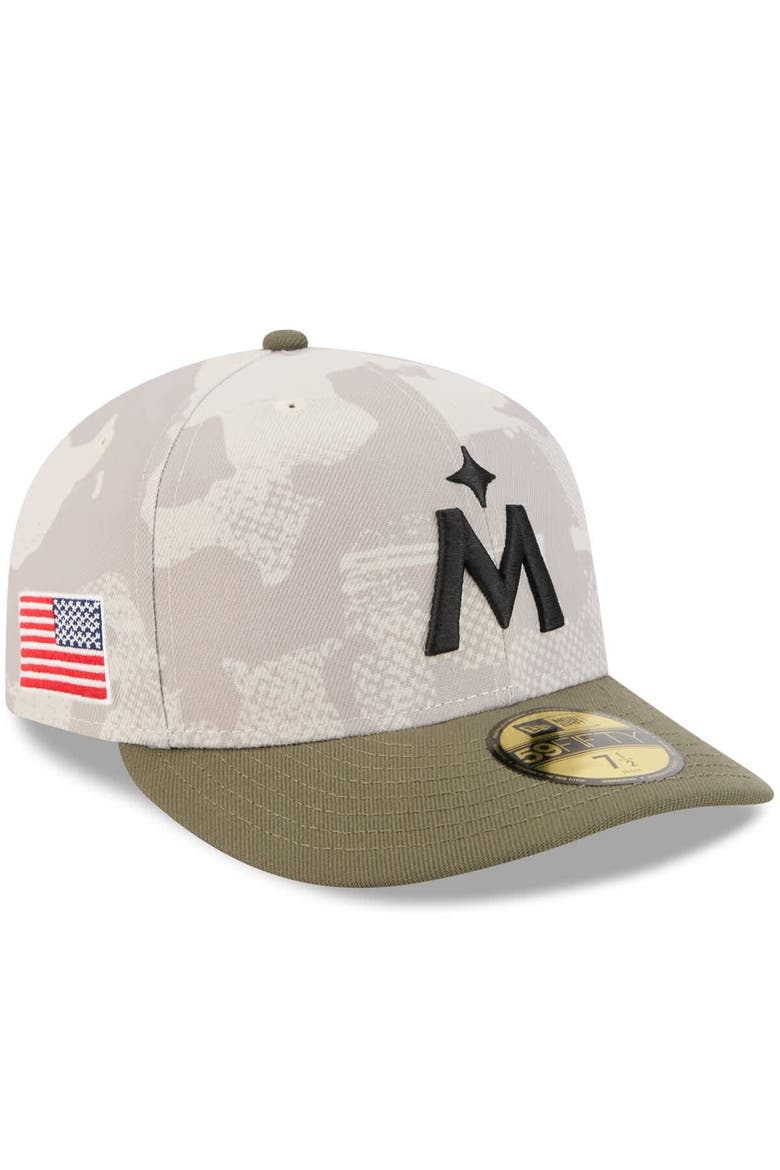 Men's New Era Light Beige/Olive Minnesota Twins 2025 Armed Forces Day 59FIFTY Fitted Hat, Main, color, Light Beige