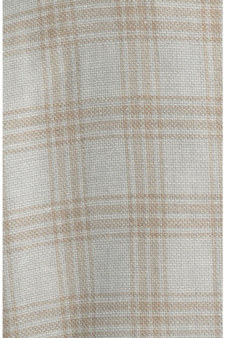 Hampton Light Grey Plaid Knit Wool & Linen Blend Sport Coat, Alternate, color, LIGHT GREY
