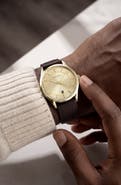 Vincero The Kairos Leather Strap Watch, 38mm