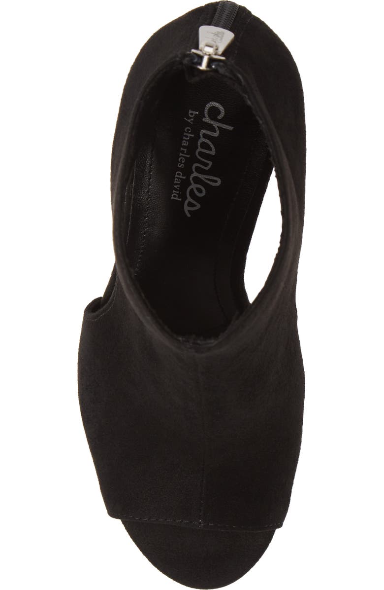 Charles by Charles David Fable Cutout Open Toe Bootie, Alternate, color,