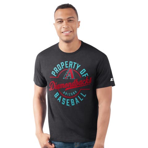 Men's Starter  Black Arizona Diamondbacks Prime Time Property Of T-Shirt
