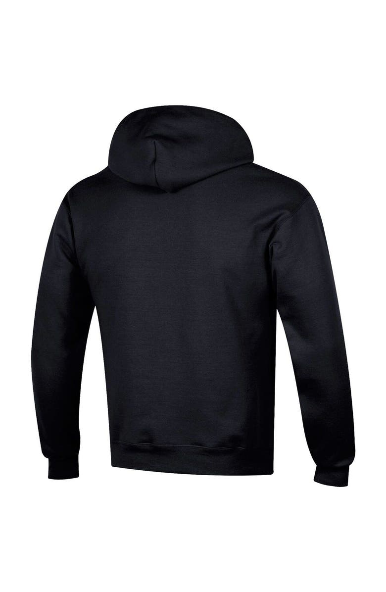 Champion Men's Champion Black Houston Cougars Team Stack Powerblend Pullover Hoodie, Alternate, color,