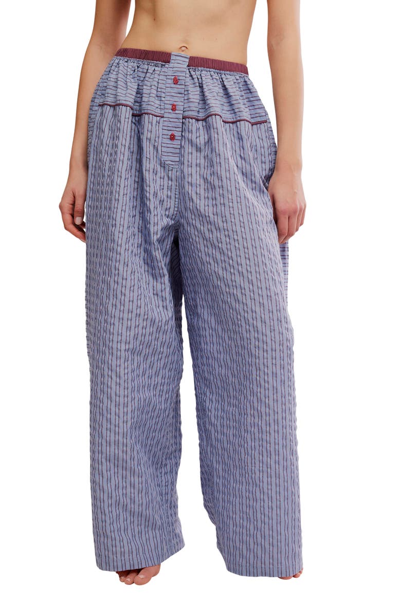 Cross My Heart Lounge Pants, Main, color, STILL WATER COMBO