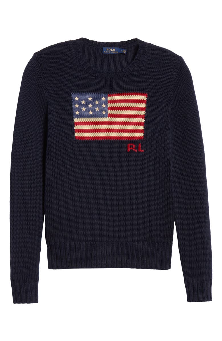 Polo Ralph Lauren Flag Sweater, Alternate, color, 