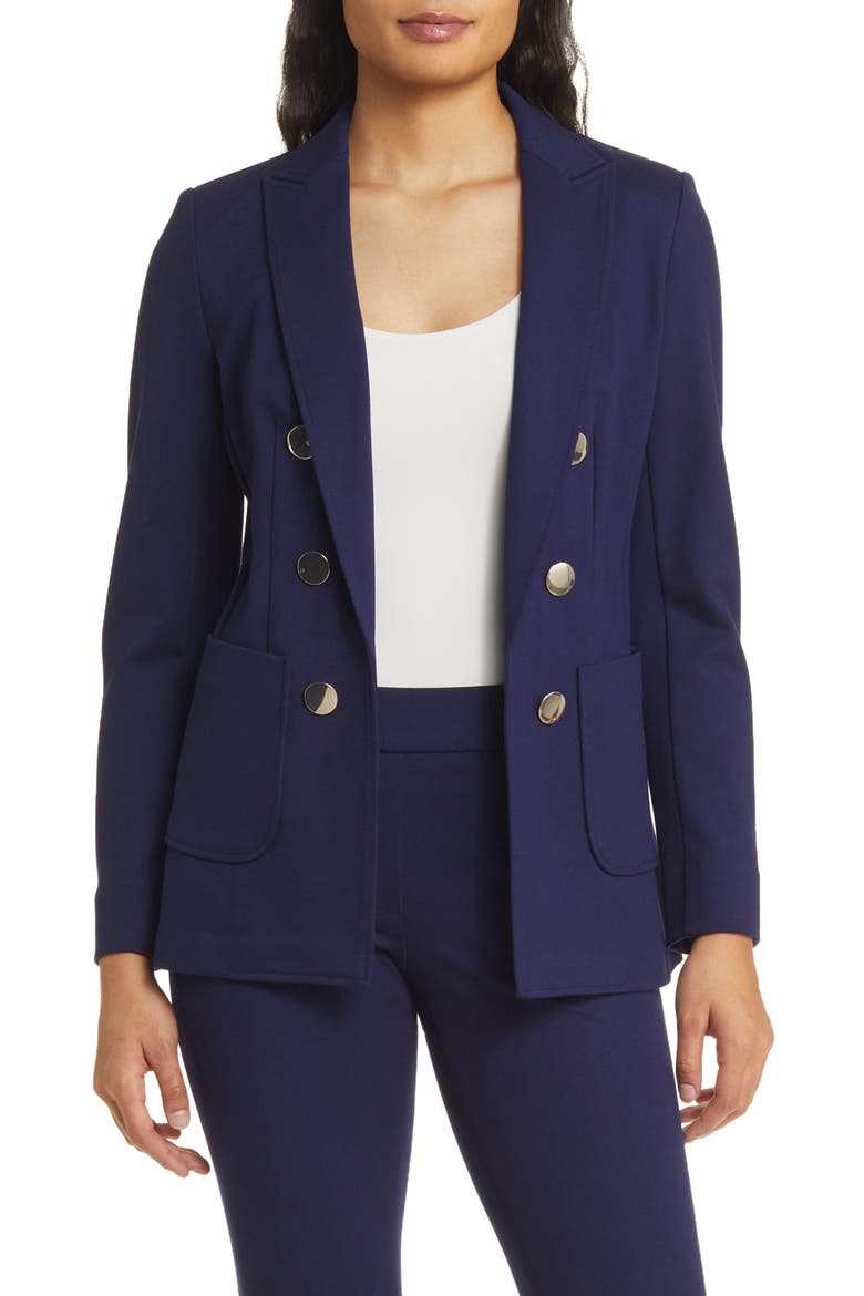 Faux Double Breasted Jacket, Main, color, DISTANT MOUNTAIN
