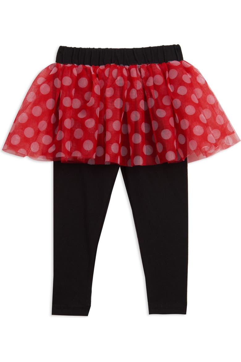 Minnie Mouse Glitter T-Shirt and Tutu Leggings Set, Alternate, color, Minnie Mouse Red Grey