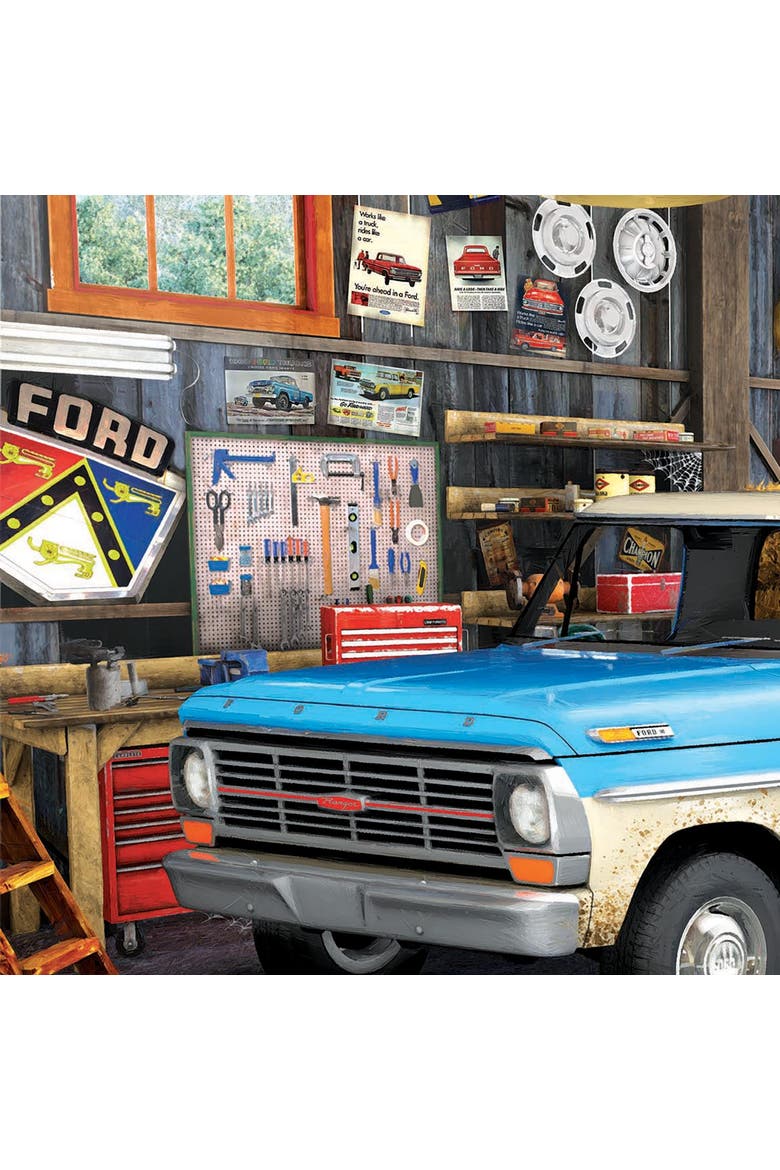 Puzzle Tin Hard Days Work Ford Pickup 550 Piece Jigsaw, Alternate, color, Multicolored