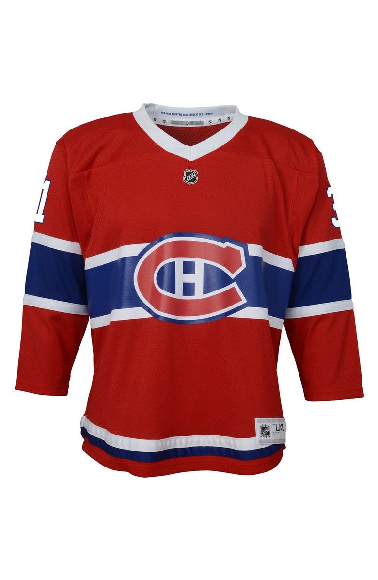 Outerstuff Youth Carey Price Red Montreal Canadiens Home Replica Player Jersey, Alternate, color, 