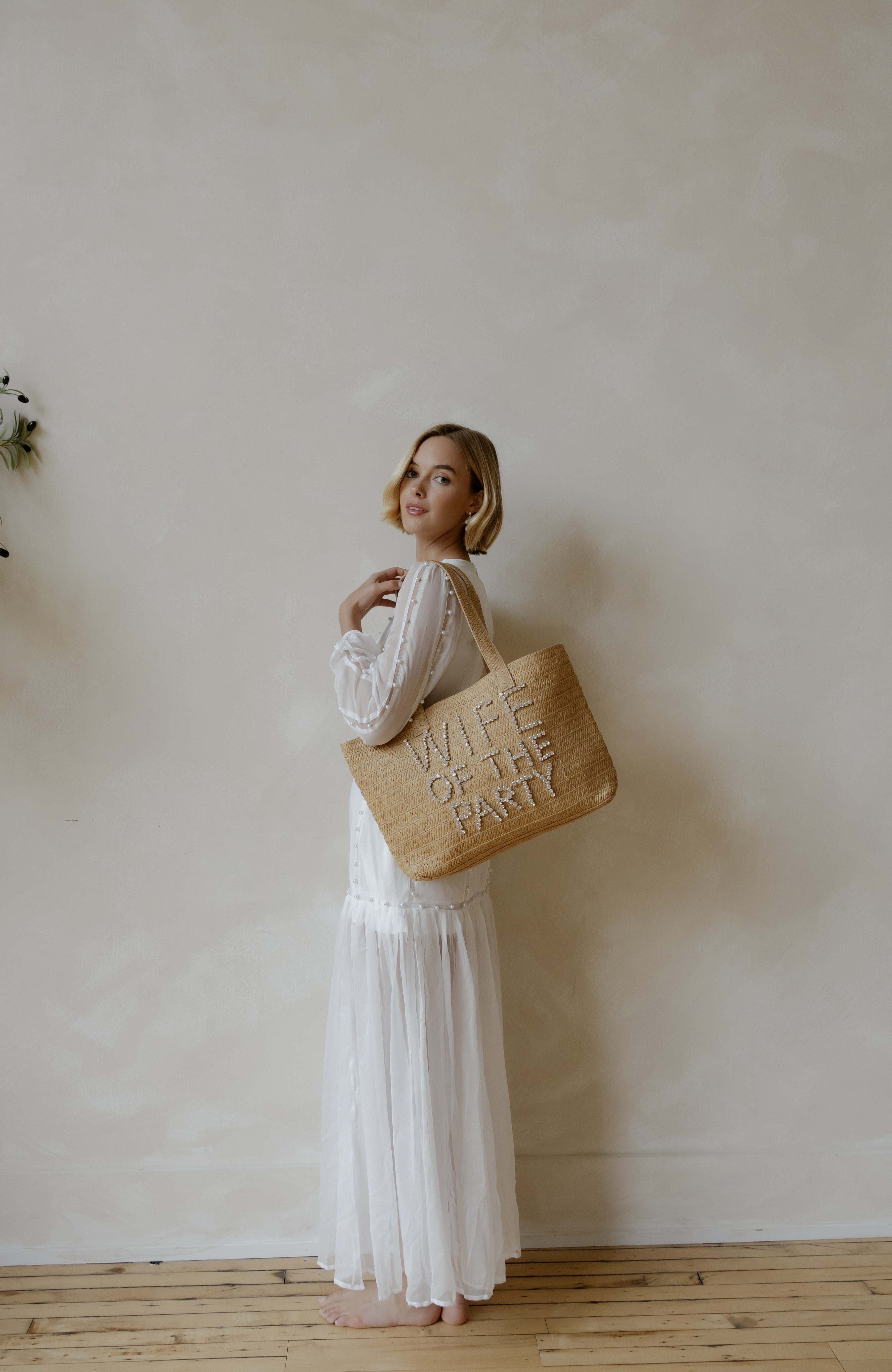 Untamed Petals Heiress Bridal Tote, Alternate, color, Brown