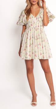 Petal & Pup Zadie Floral Puff Sleeve Minidress