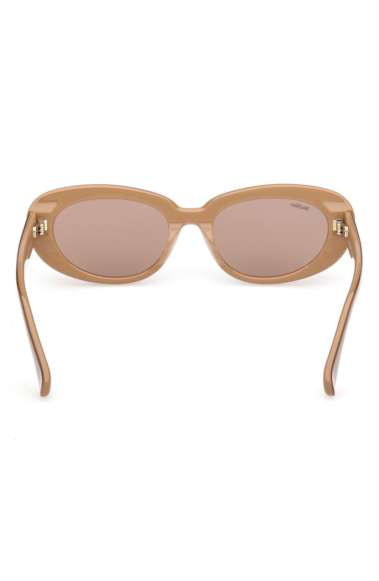 Max Mara 53mm Oval Sunglasses, Alternate, color, 