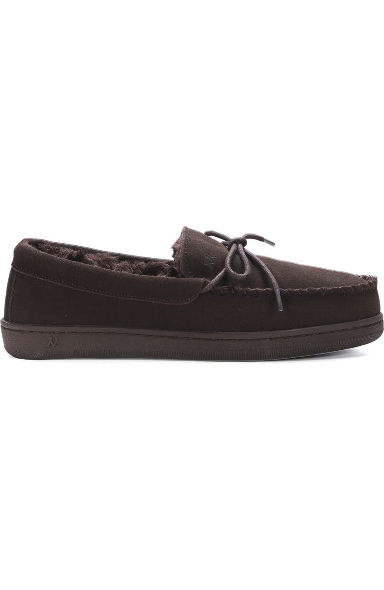 Mykos Theo Faux Shearling Slipper, Alternate, color, Chocolate