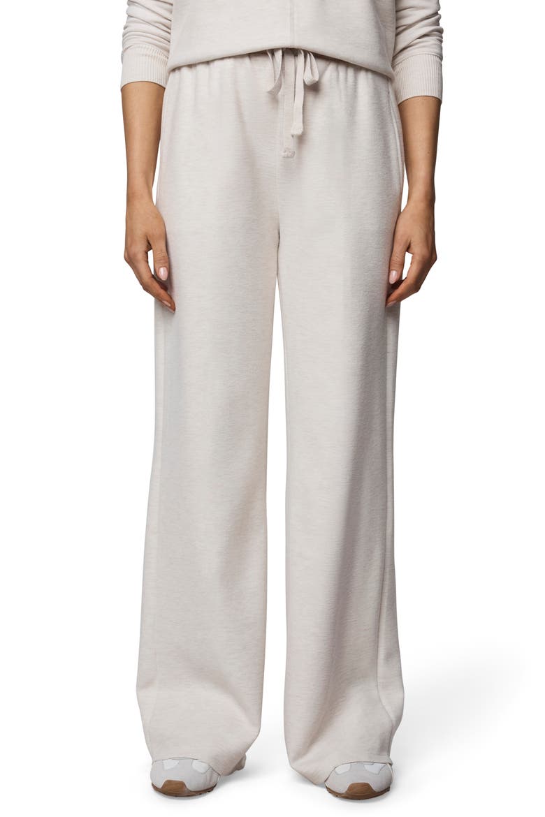Winslow Tie Waist Wide Leg Sweatpants, Main, color, PALE OAK HEATHER