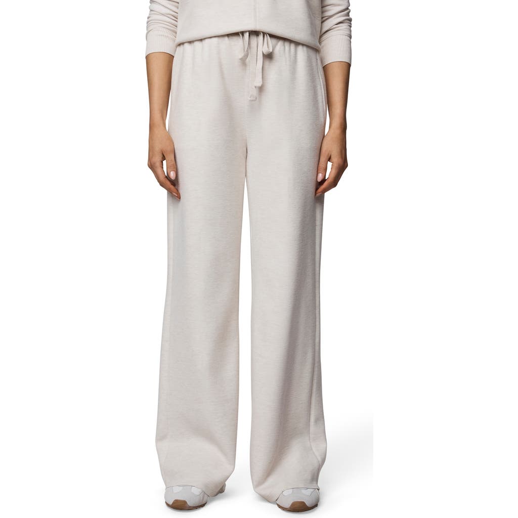 Splendid Winslow Tie Waist Wide Leg Sweatpants In White