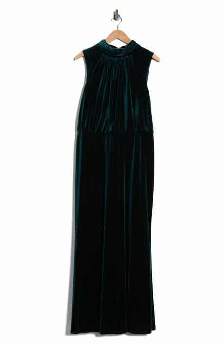 Eliza J Mock Neck Sleeveless Gown