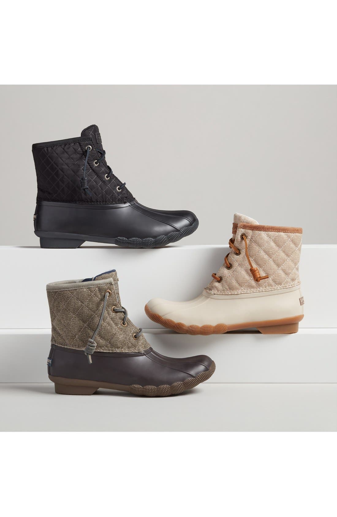 SPERRY TOP-SIDER<sup>®</sup> Sperry 'Saltwater - Quilted' Duck Boot, Alternate, color, 